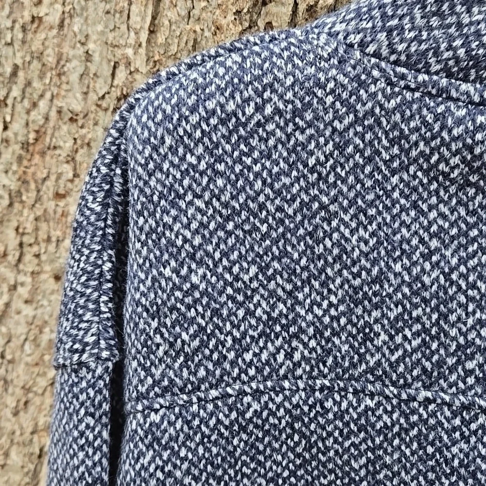 COLUMBIA. Ladies Heathered Blue Cowl Neck Pullover Sweater. Size S. Like New! - Picture 4 of 9